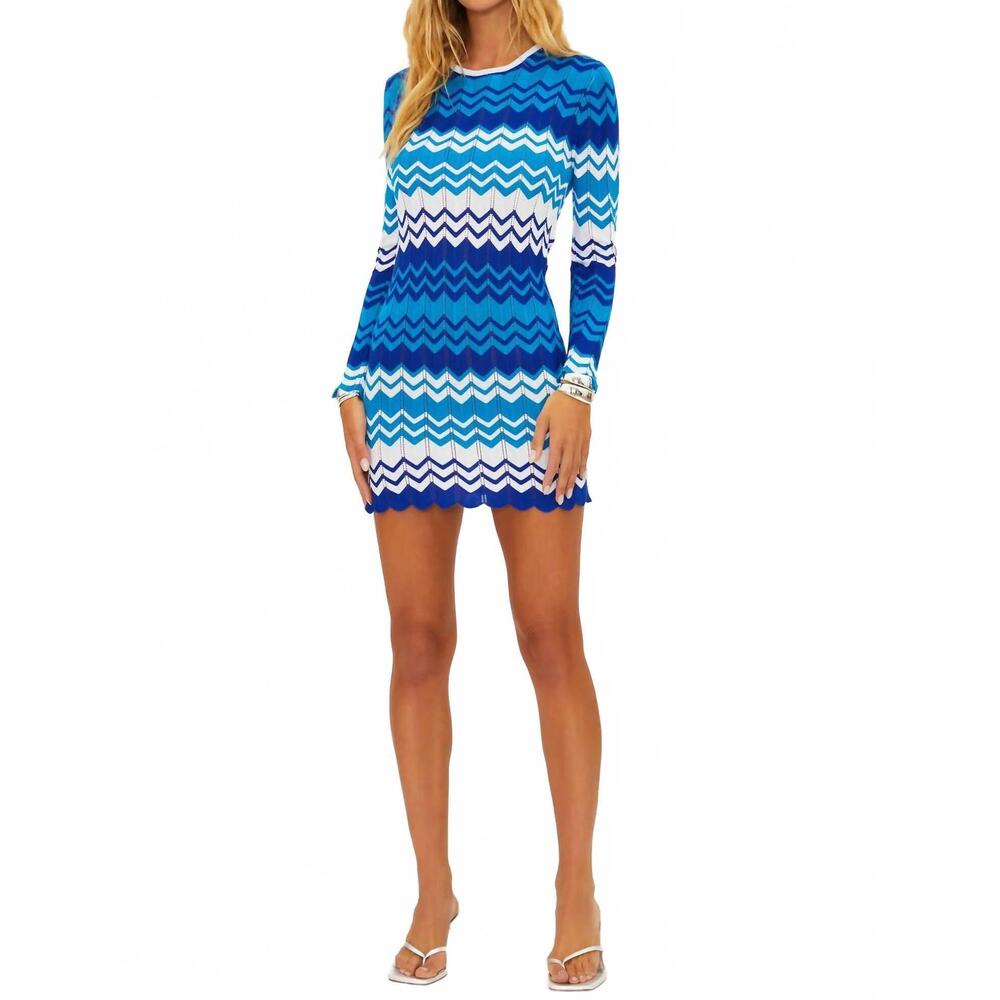 NEW BEACH RIOT shea dress in blue